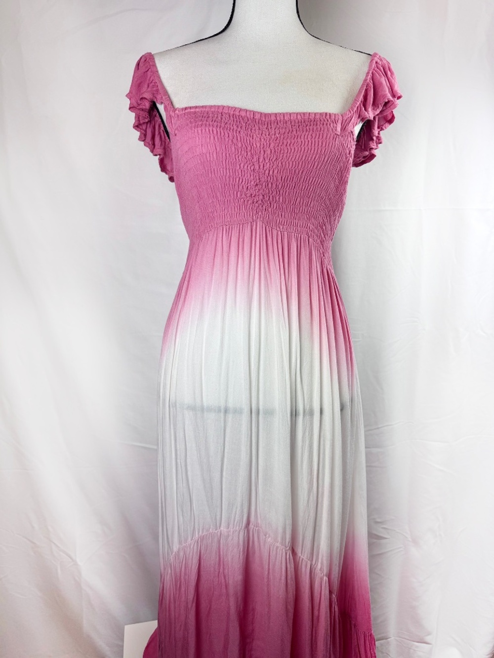 Raviya Off-Shoulder Cover-up/Summer/Spring High-Low Dress - S (A200)